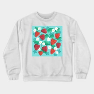 Summer Strawberry Patch Crewneck Sweatshirt